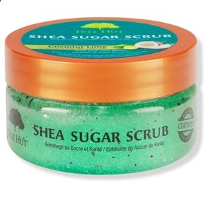TEA TREE COCONUT LIME SHEA SUGAR SCRUB .